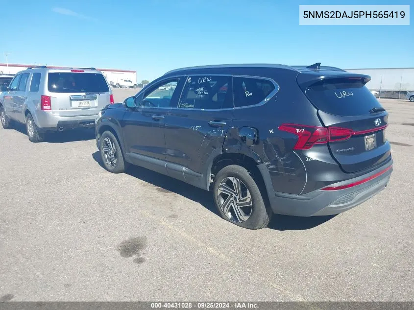 2023 Hyundai Santa Fe Sel VIN: 5NMS2DAJ5PH565419 Lot: 40431028