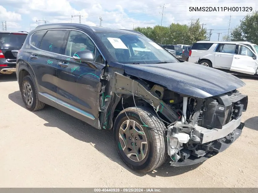 2023 Hyundai Santa Fe Hybrid Blue VIN: 5NMS2DA11PH001329 Lot: 40440928