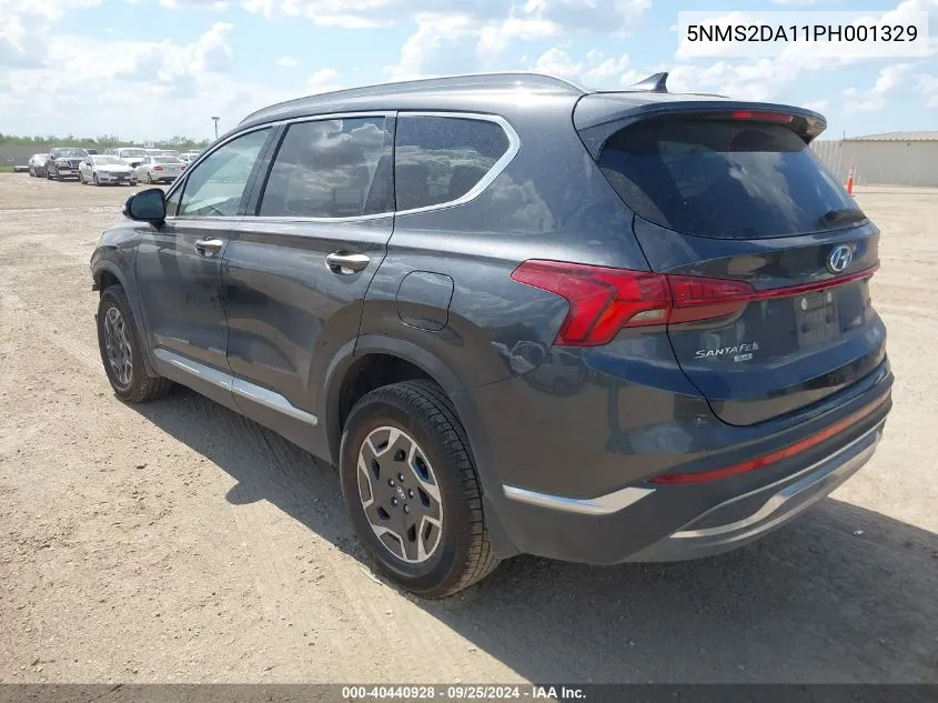 2023 Hyundai Santa Fe Hybrid Blue VIN: 5NMS2DA11PH001329 Lot: 40440928