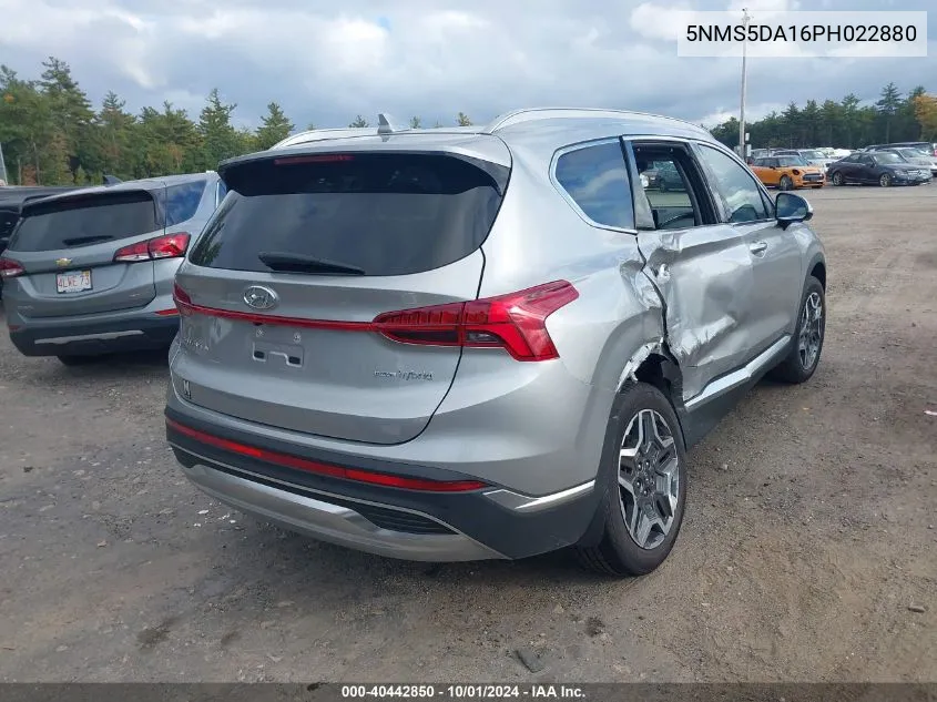 2023 Hyundai Santa Fe Hybrid Limited VIN: 5NMS5DA16PH022880 Lot: 40442850