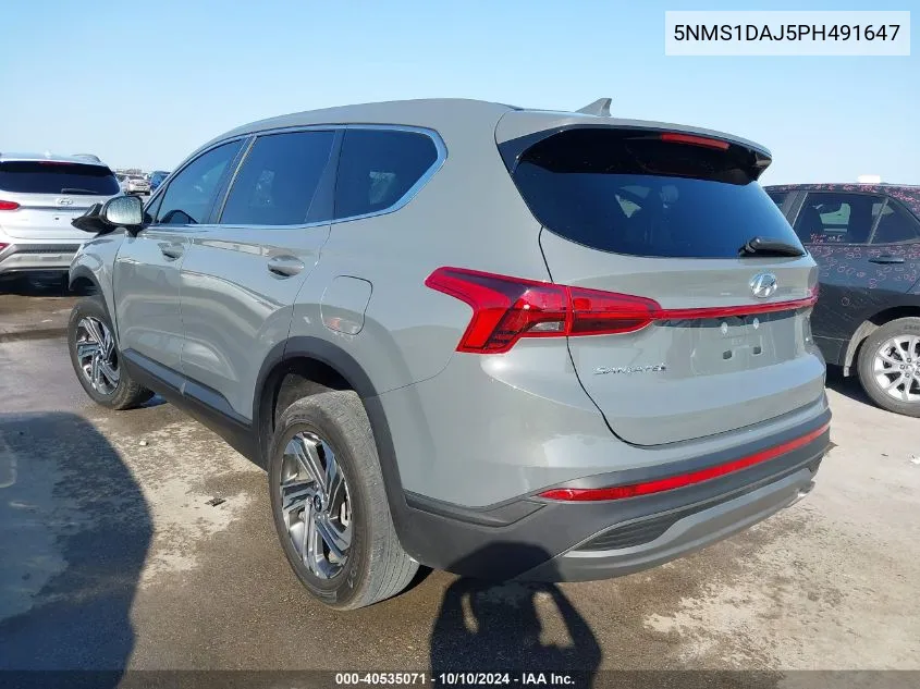 2023 Hyundai Santa Fe Se VIN: 5NMS1DAJ5PH491647 Lot: 40535071