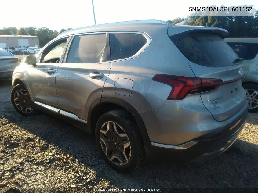 2023 Hyundai Santa Fe Limited VIN: 5NMS4DAL3PH601152 Lot: 40543394