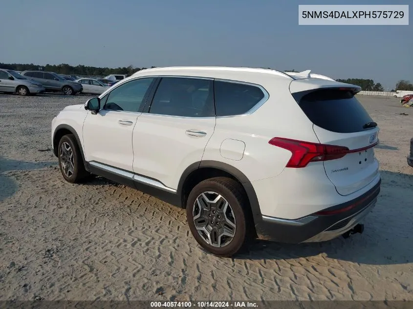 2023 Hyundai Santa Fe Limited VIN: 5NMS4DALXPH575729 Lot: 40574100