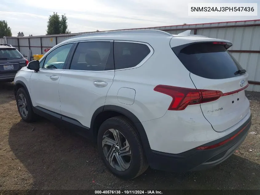 2023 Hyundai Santa Fe Sel VIN: 5NMS24AJ3PH547436 Lot: 40576138