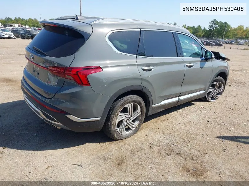 2023 Hyundai Santa Fe Sel VIN: 5NMS3DAJ5PH530408 Lot: 40579920