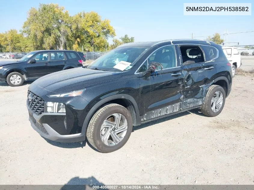 2023 Hyundai Santa Fe Sel VIN: 5NMS2DAJ2PH538582 Lot: 40580027