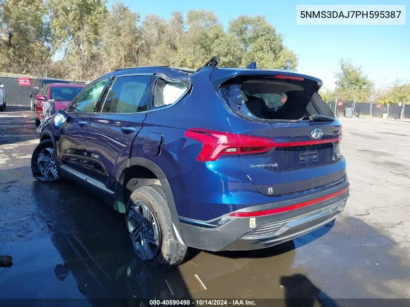 2023 Hyundai Santa Fe Sel VIN: 5NMS3DAJ7PH595387 Lot: 40590498