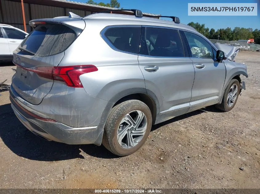 2023 Hyundai Santa Fe Sel VIN: 5NMS34AJ7PH619767 Lot: 40615289