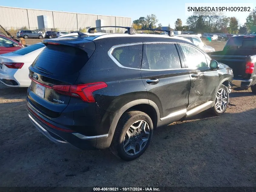 2023 Hyundai Santa Fe Hybrid Limited VIN: 5NMS5DA19PH009282 Lot: 40619021