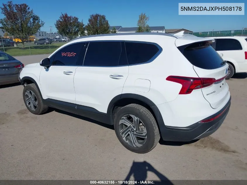 2023 Hyundai Santa Fe Sel VIN: 5NMS2DAJXPH508178 Lot: 40632155