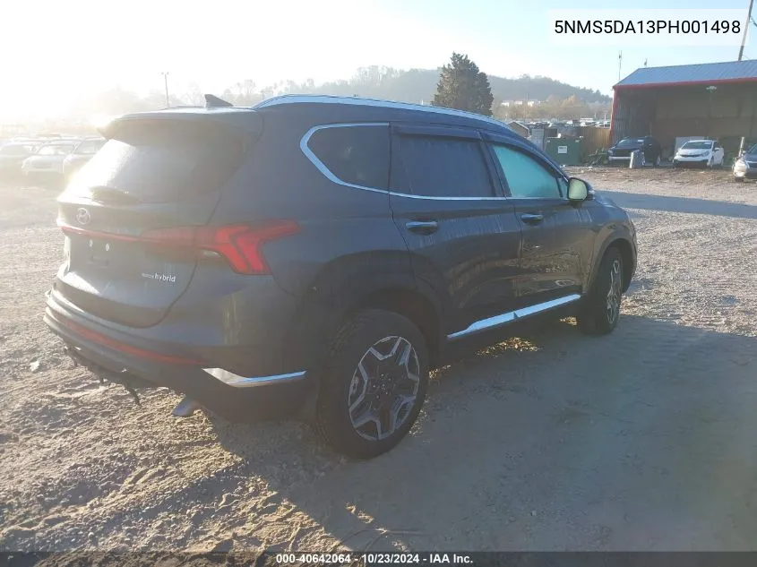 2023 Hyundai Santa Fe Hybrid Limited VIN: 5NMS5DA13PH001498 Lot: 40642064