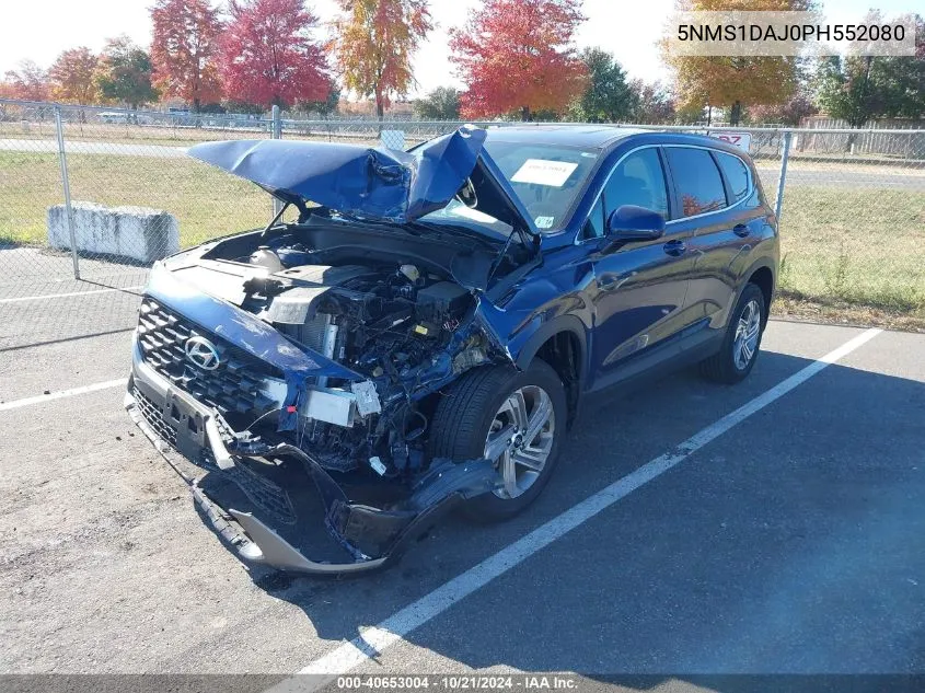 2023 Hyundai Santa Fe Se VIN: 5NMS1DAJ0PH552080 Lot: 40653004