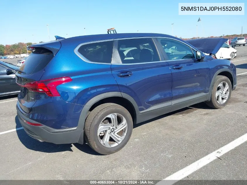 2023 Hyundai Santa Fe Se VIN: 5NMS1DAJ0PH552080 Lot: 40653004