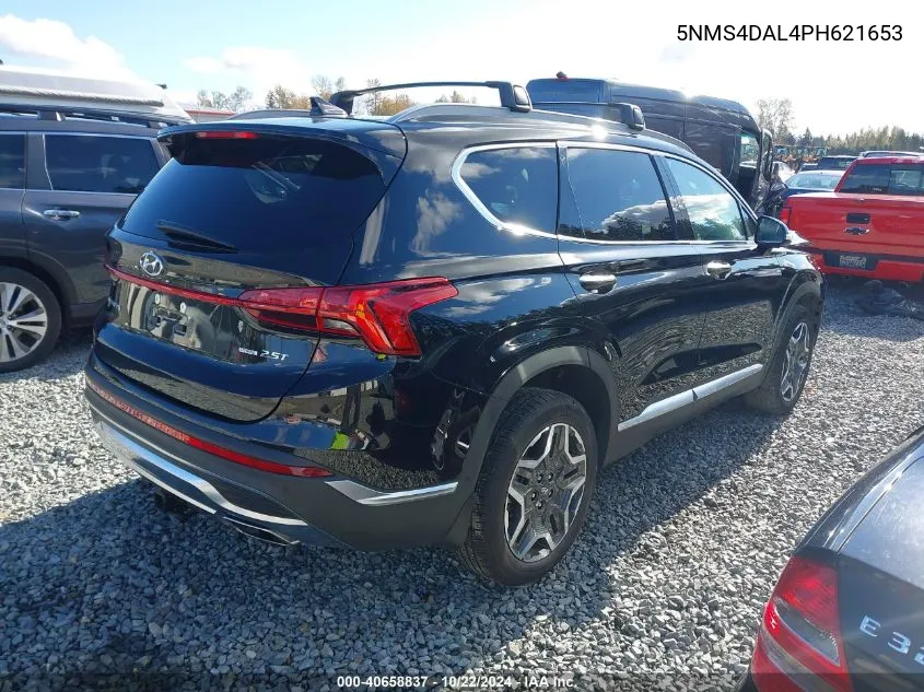 2023 Hyundai Santa Fe Limited VIN: 5NMS4DAL4PH621653 Lot: 40658837