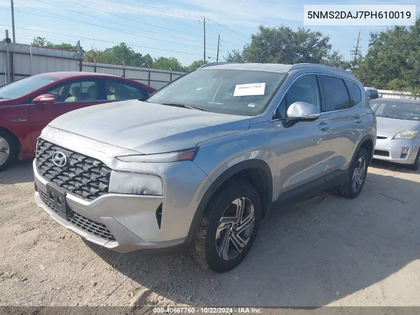 2023 Hyundai Santa Fe Sel VIN: 5NMS2DAJ7PH610019 Lot: 40667760