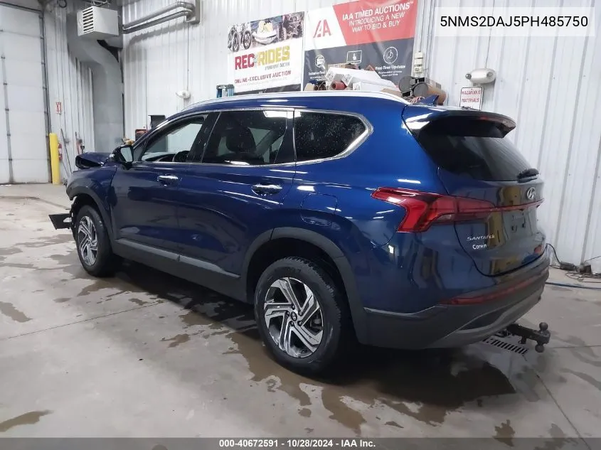 2023 Hyundai Santa Fe Sel VIN: 5NMS2DAJ5PH485750 Lot: 40672591