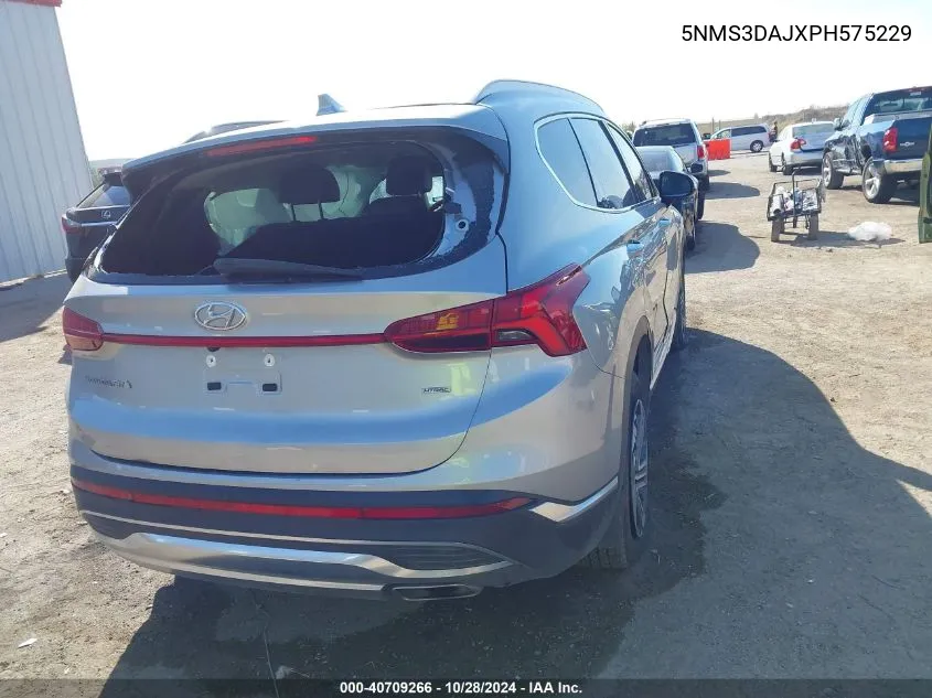 2023 Hyundai Santa Fe Sel VIN: 5NMS3DAJXPH575229 Lot: 40709266