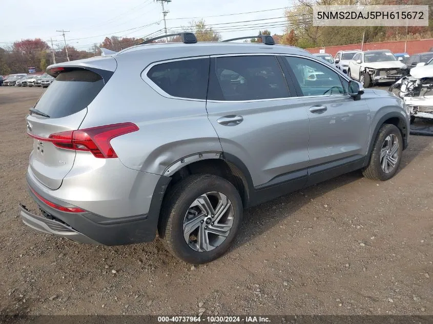 2023 Hyundai Santa Fe Sel VIN: 5NMS2DAJ5PH615672 Lot: 40737964