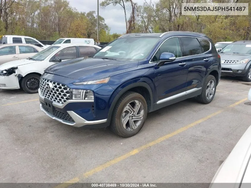 2023 Hyundai Santa Fe Sel VIN: 5NMS3DAJ5PH541487 Lot: 40738469