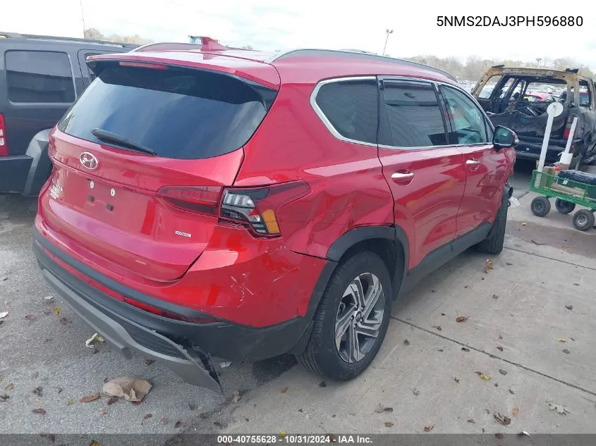 2023 Hyundai Santa Fe Sel VIN: 5NMS2DAJ3PH596880 Lot: 40755628