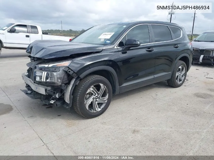 2023 Hyundai Santa Fe Se VIN: 5NMS1DAJ5PH486934 Lot: 40801916