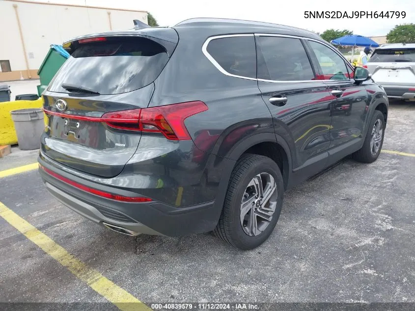 2023 Hyundai Santa Fe Sel VIN: 5NMS2DAJ9PH644799 Lot: 40839579