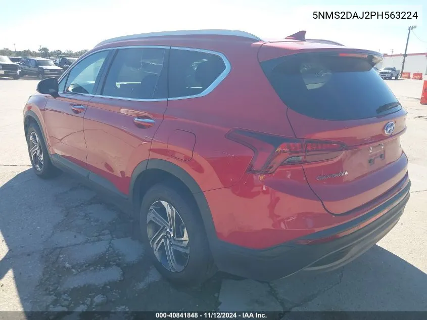 2023 Hyundai Santa Fe Sel VIN: 5NMS2DAJ2PH563224 Lot: 40841848