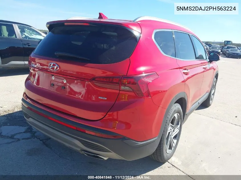 2023 Hyundai Santa Fe Sel VIN: 5NMS2DAJ2PH563224 Lot: 40841848