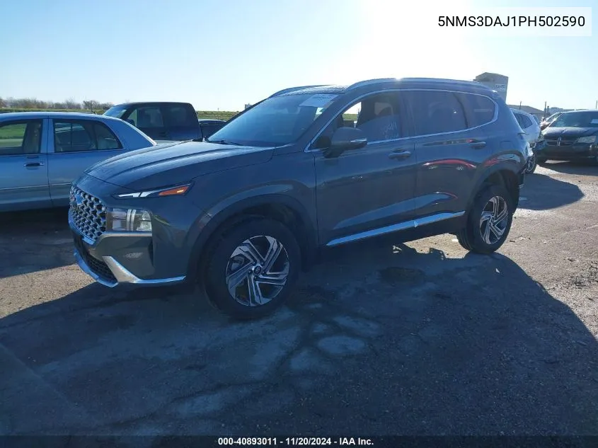 2023 Hyundai Santa Fe Sel VIN: 5NMS3DAJ1PH502590 Lot: 40893011