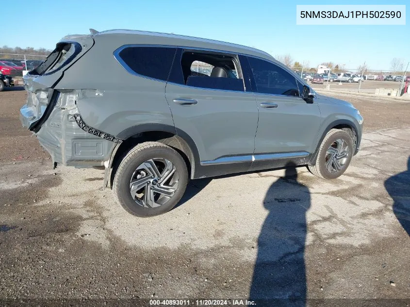 2023 Hyundai Santa Fe Sel VIN: 5NMS3DAJ1PH502590 Lot: 40893011