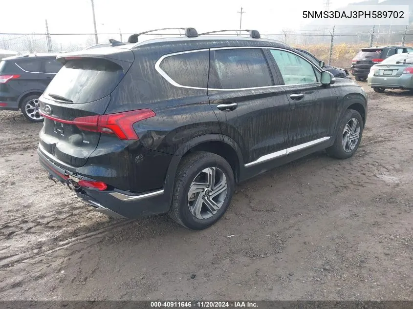 2023 Hyundai Santa Fe Sel VIN: 5NMS3DAJ3PH589702 Lot: 40911646