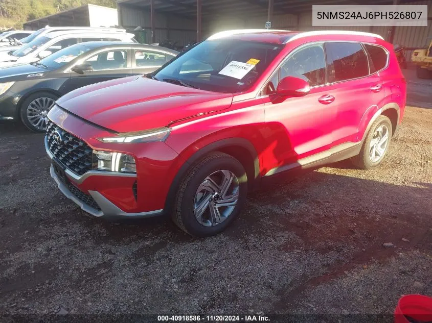 2023 Hyundai Santa Fe Sel VIN: 5NMS24AJ6PH526807 Lot: 40918586