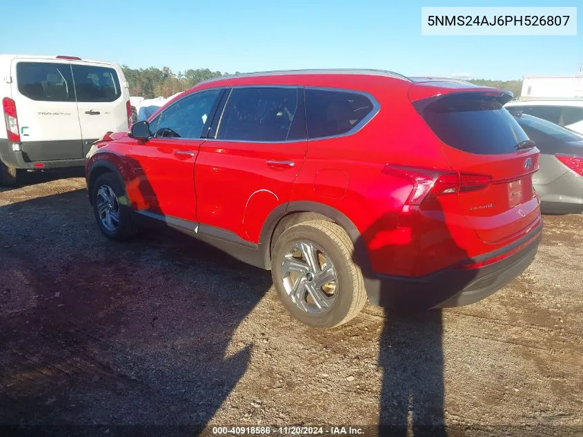 2023 Hyundai Santa Fe Sel VIN: 5NMS24AJ6PH526807 Lot: 40918586