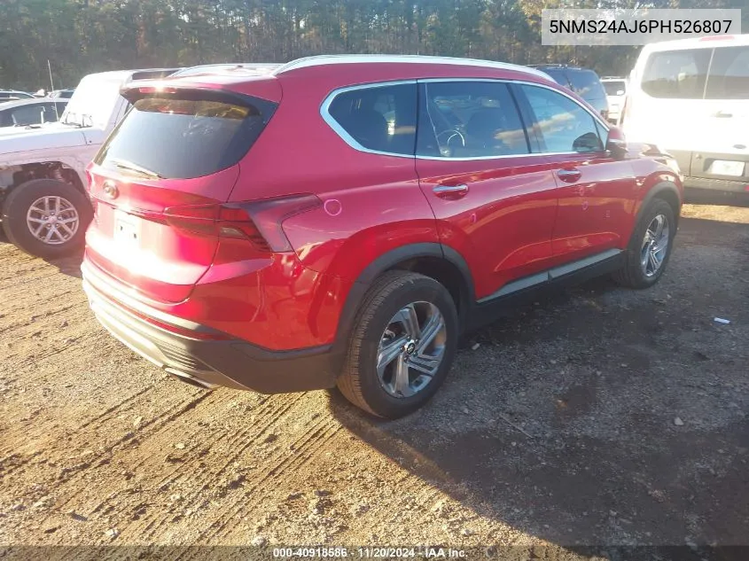 2023 Hyundai Santa Fe Sel VIN: 5NMS24AJ6PH526807 Lot: 40918586