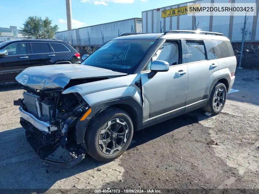 2024 Hyundai Santa Fe Sel VIN: 5NMP2DGL5RH003425 Lot: 40547073