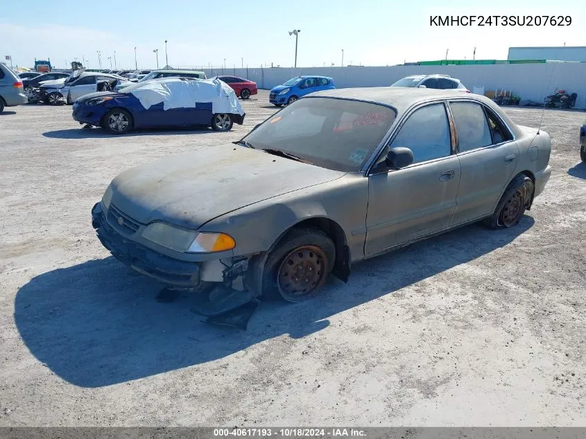 1995 Hyundai Sonata Gl VIN: KMHCF24T3SU207629 Lot: 40617193