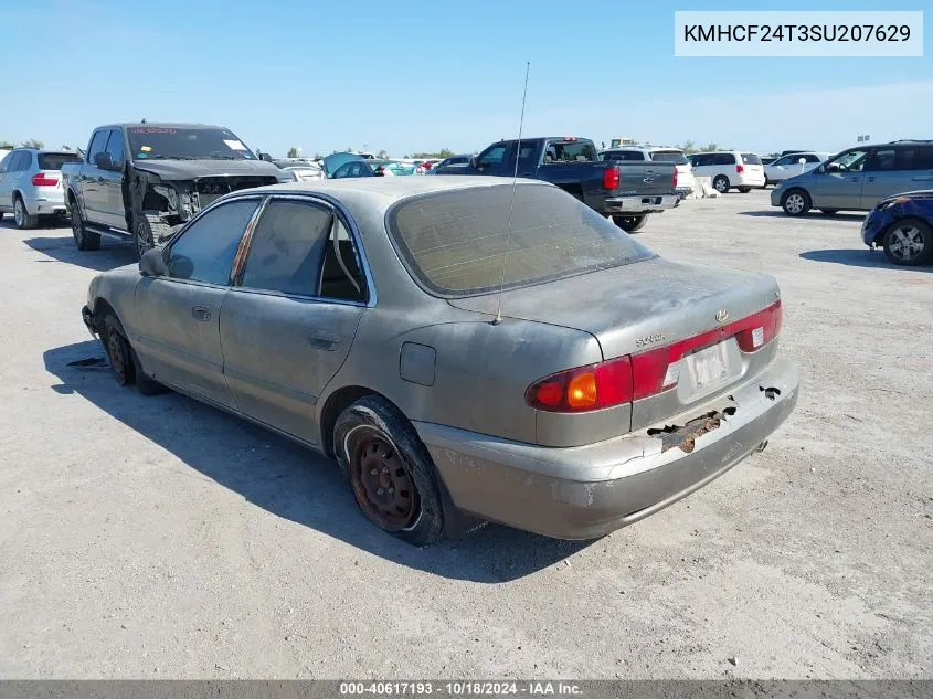 1995 Hyundai Sonata Gl VIN: KMHCF24T3SU207629 Lot: 40617193