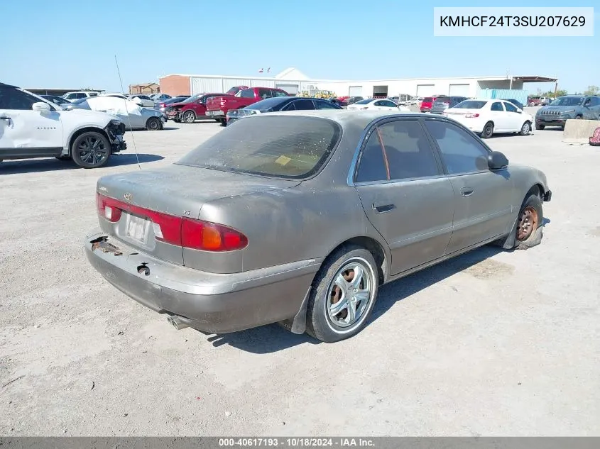 1995 Hyundai Sonata Gl VIN: KMHCF24T3SU207629 Lot: 40617193