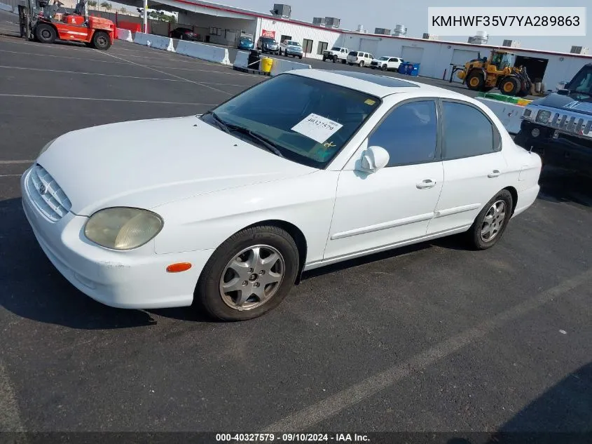 2000 Hyundai Sonata Gls V6 VIN: KMHWF35V7YA289863 Lot: 40327579