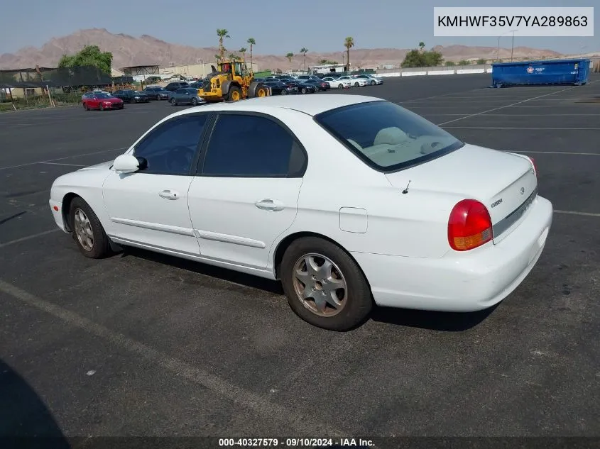 2000 Hyundai Sonata Gls V6 VIN: KMHWF35V7YA289863 Lot: 40327579