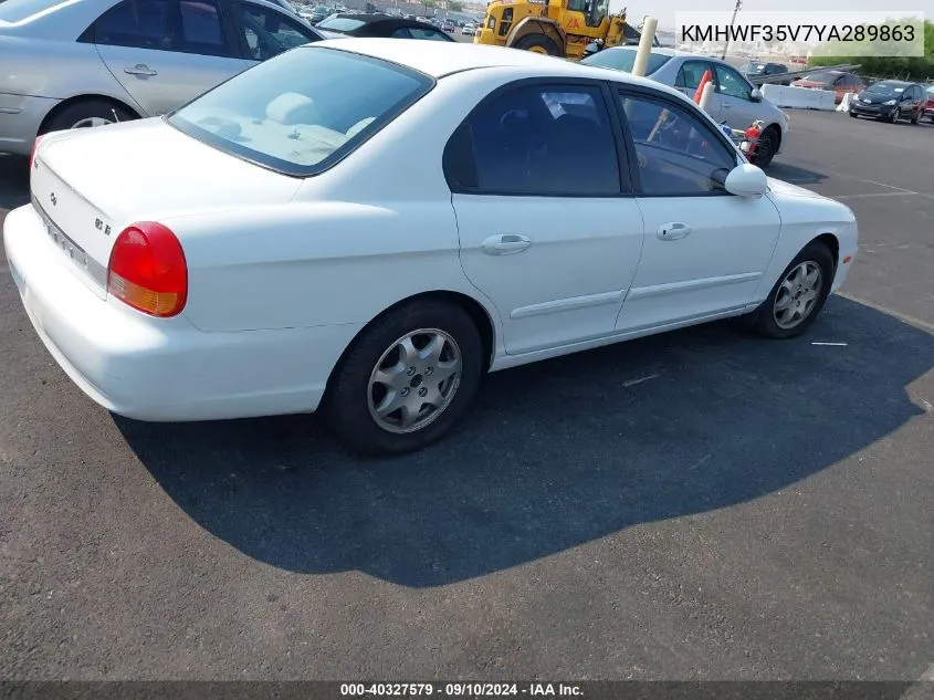 2000 Hyundai Sonata Gls V6 VIN: KMHWF35V7YA289863 Lot: 40327579