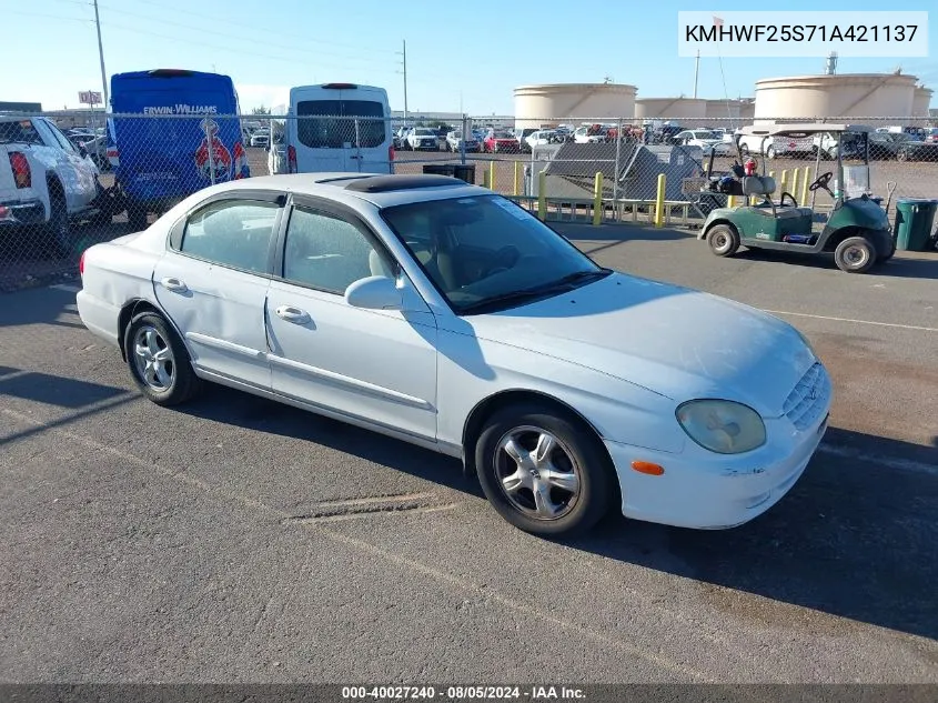 2001 Hyundai Sonata VIN: KMHWF25S71A421137 Lot: 40027240