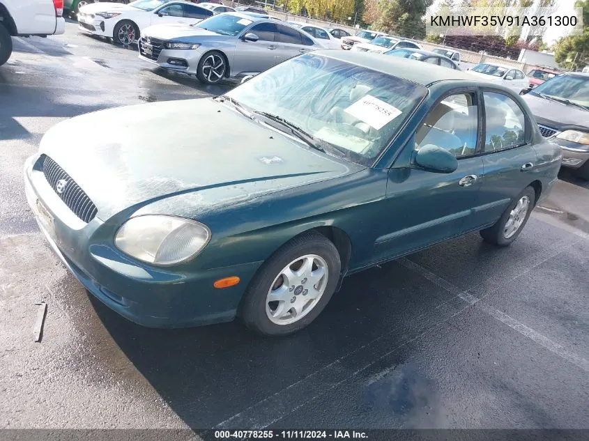 2001 Hyundai Sonata Gls/Gls W/Leather VIN: KMHWF35V91A361300 Lot: 40778255