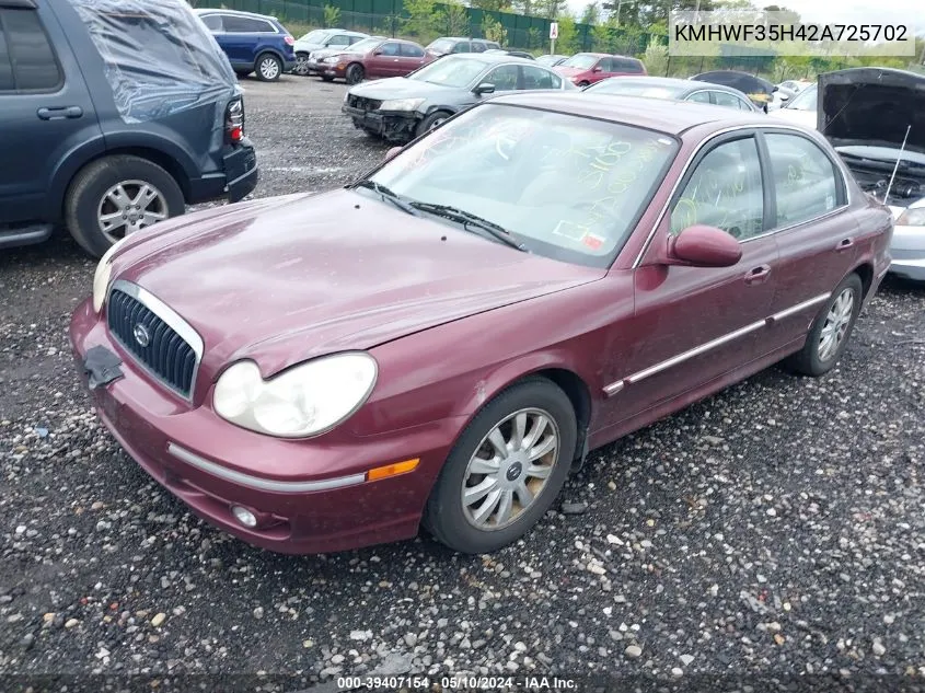 KMHWF35H42A725702 2002 Hyundai Sonata Gls/Lx