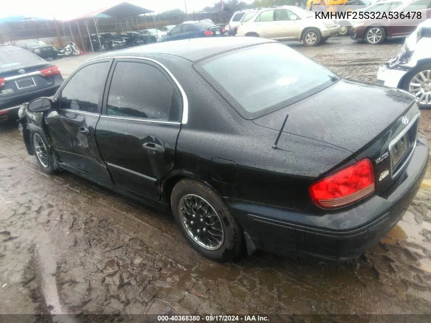 KMHWF25S32A536478 2002 Hyundai Sonata