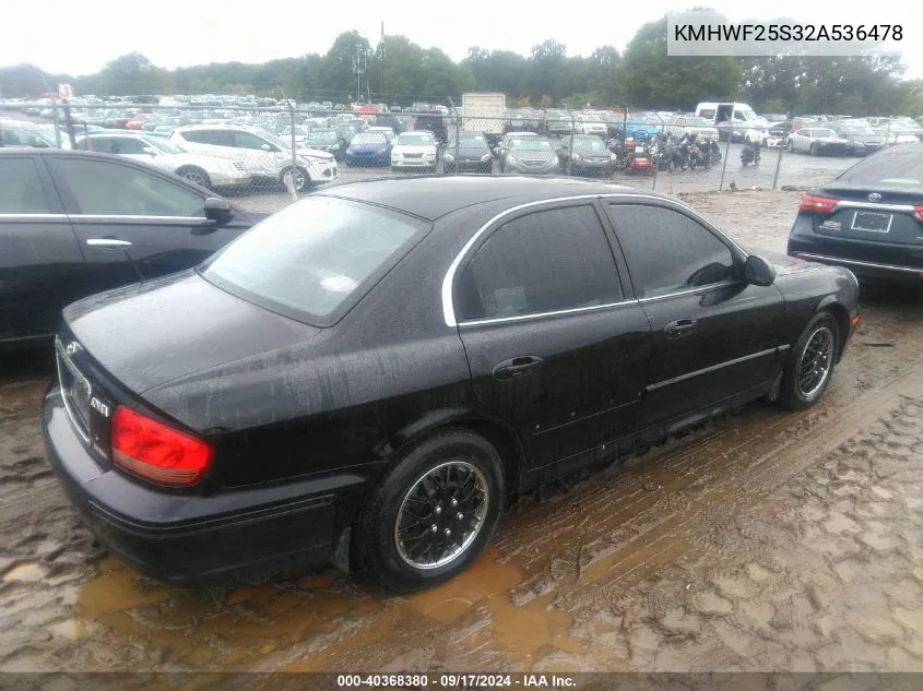 KMHWF25S32A536478 2002 Hyundai Sonata