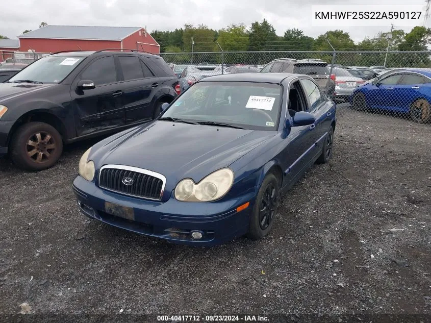 2002 Hyundai Sonata Gl VIN: KMHWF25S22A590127 Lot: 40417712