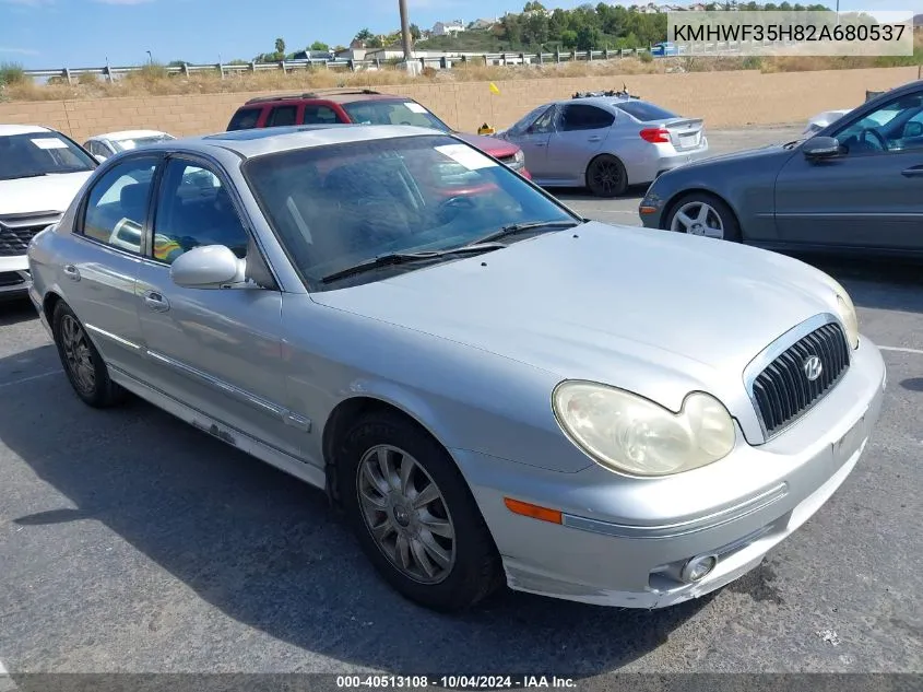 2002 Hyundai Sonata Gls/Lx VIN: KMHWF35H82A680537 Lot: 40513108