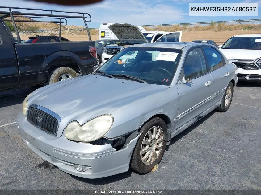 2002 Hyundai Sonata Gls/Lx VIN: KMHWF35H82A680537 Lot: 40513108