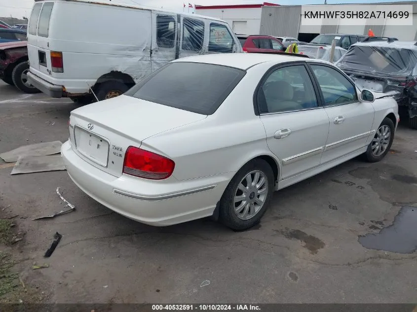 KMHWF35H82A714699 2002 Hyundai Sonata Gls/Lx